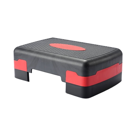 Adjustable Aerobic Stepper with Non- Surface for Home Cardio and HIIT Training Red