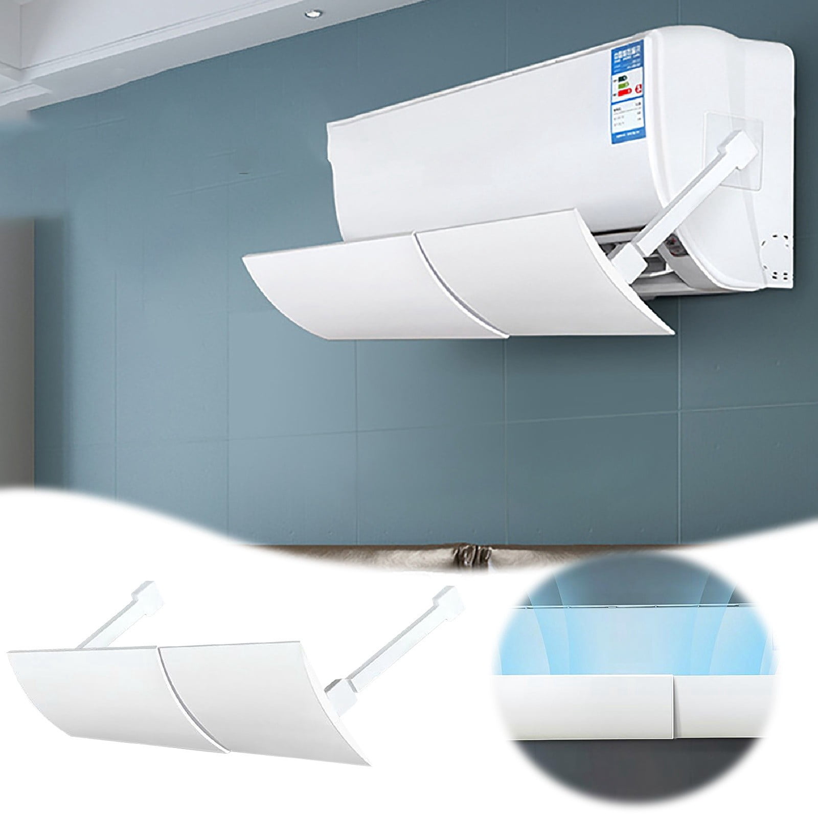 Adjustable Air Conditioner Deflector Universal Pasted Type Anti Direct ...