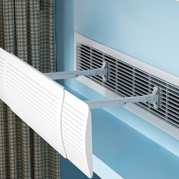 Adjustable Air Conditioner Wind Deflector Stretchable AC Vent Cover Direct Blow Cool Air Panel for Home