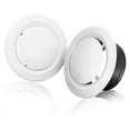 thumbnail image 1 of Adjustable Air Vent Covers Round Ceiling Vent Bathroom Extractor Fan Vent Cover Ø75Mm - 2Pcs, 1 of 7