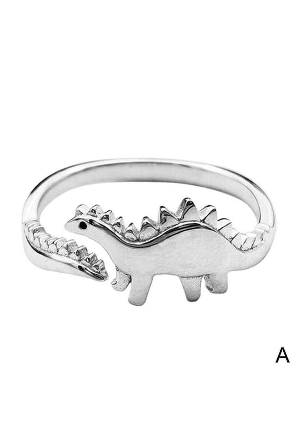 Adjustable Alloy Dinosaur-Style Ring for Gift-Giving