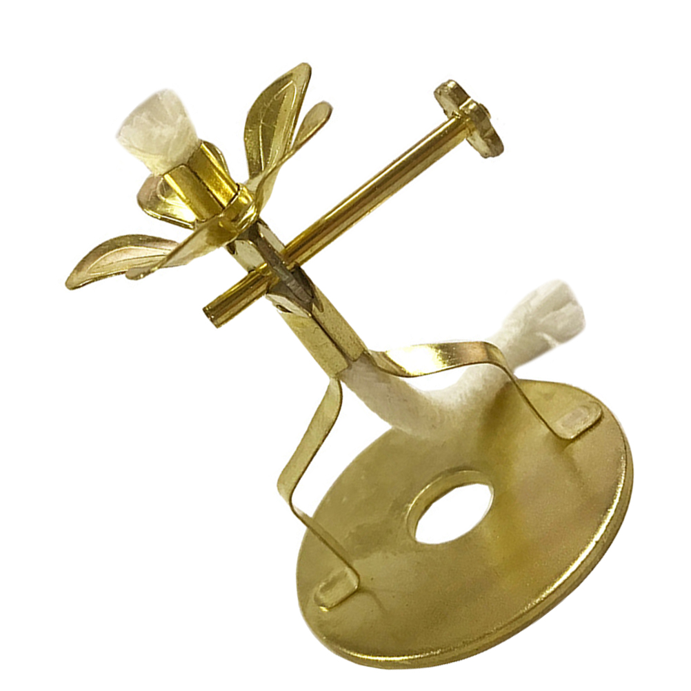 Adjustable Alloy Wick Stand Buddha Oil Wicks Frame Temple Oil Lamp Wick Holder (S)