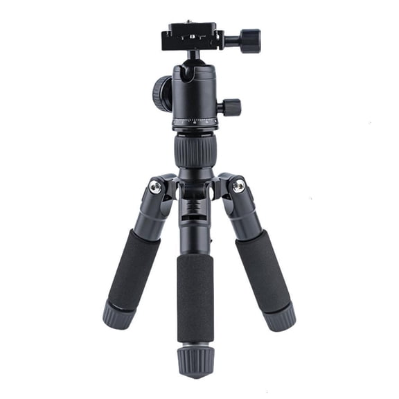 Adjustable Aluminum Alloy Camera Tripod With Quick Release Plate And Retractable Legs For Stable Flexible Angled