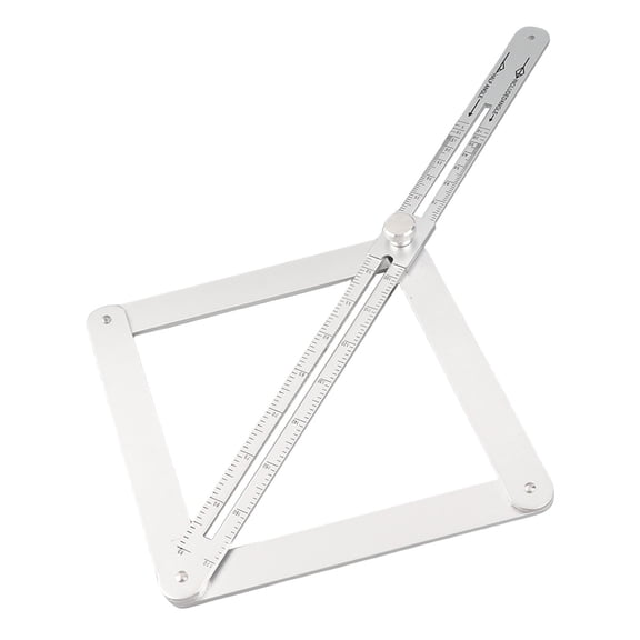 Adjustable Aluminum Alloy Corner Angle Finder Protractor Tool, 15 Inch Multi-Angle Gauge with Tightening Screw for Ceiling Tile Wood Measurement