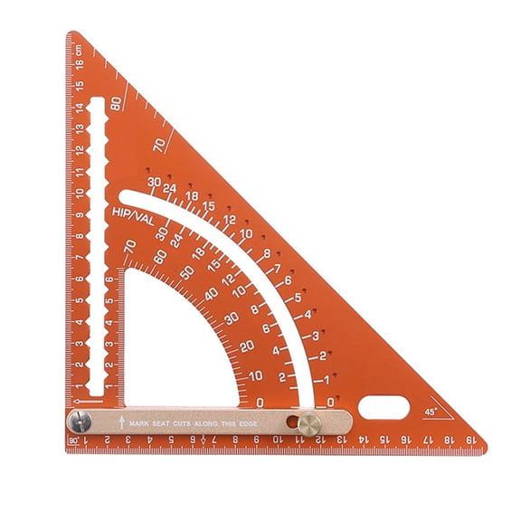 Adjustable Aluminum Alloy Triangle Ruler For Angled Measurement And Straight Lines Drawing Woodworking Projects