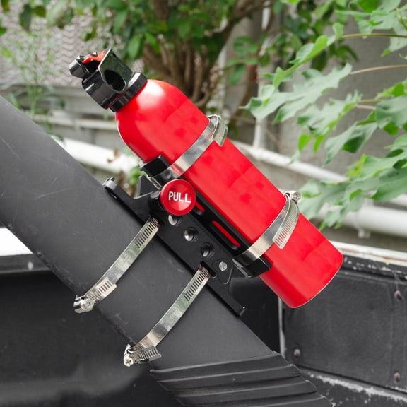 Adjustable Aluminum Fire Extinguisher Mount Bracket Kit for UTVs and Vehicles 1 Pack