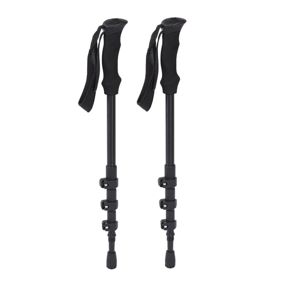 Adjustable Aluminum Hiking Poles 2pcs Set Ultralight Collapsible Walking Sticks with Eva Foam Handle and Accessories for Backpacking Climbing and Camping