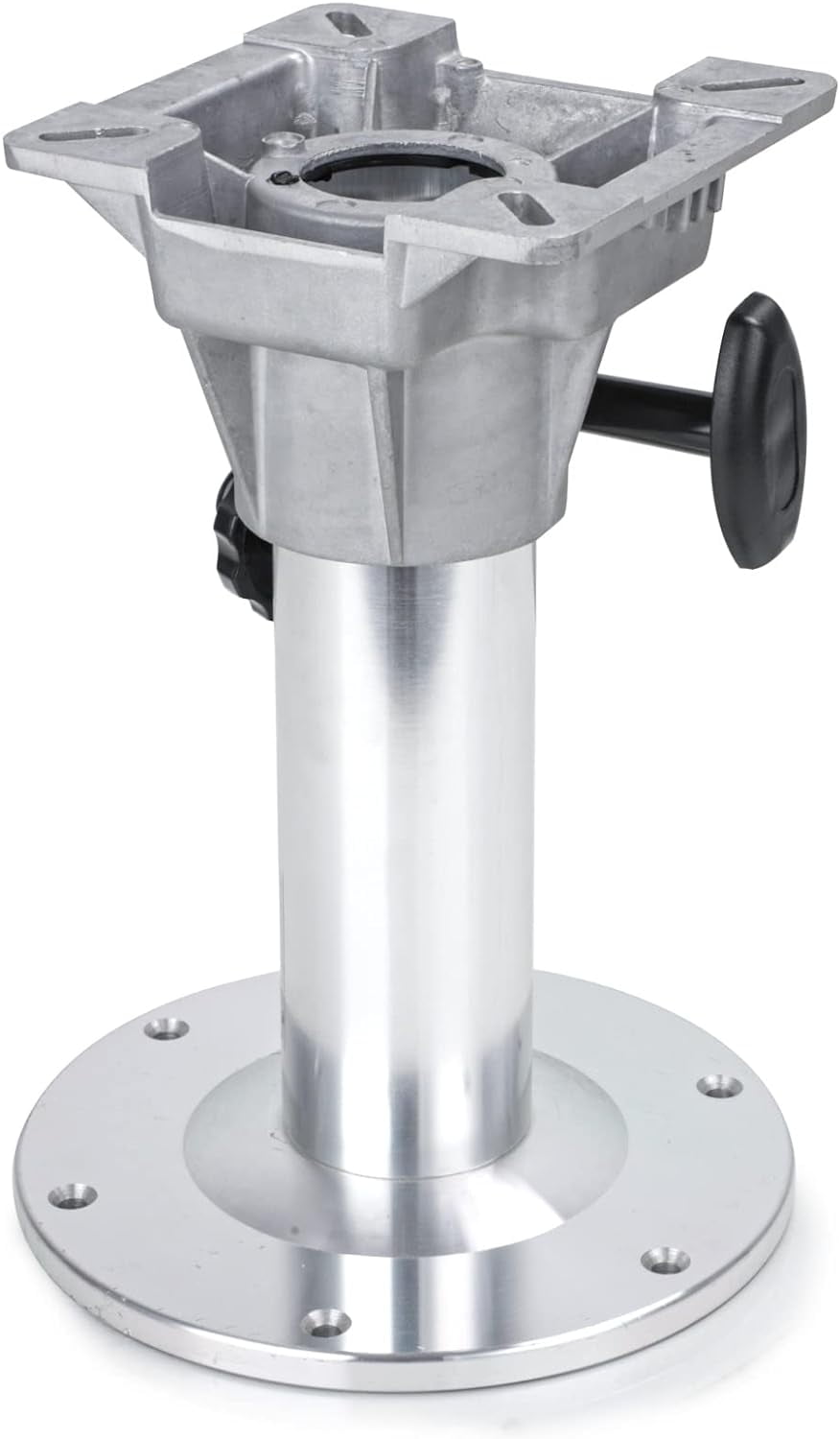 Boat Seat Pedestals Adjustable Boat Seat Pedestal (13-18") - Aluminum Post With 7" Slide For Fishing & Cruising Swivl Eze Boat Seat Pedestal