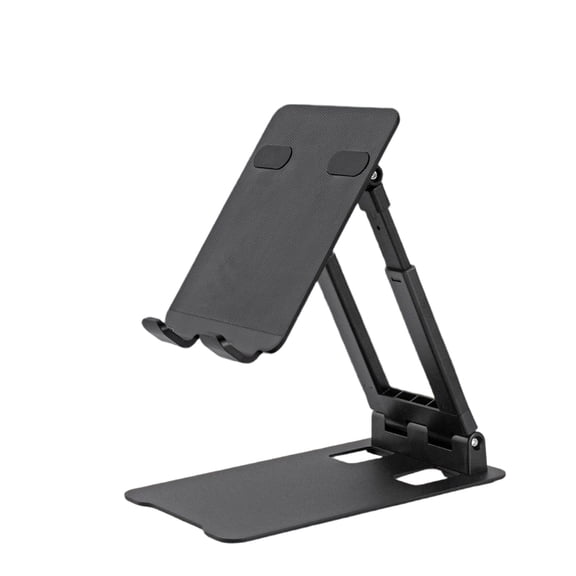 Adjustable Aluminum Tablet Bracket and Universal Metal Tablet Stand for Desk Use Compatible and Phones Height-extendable Holder for Home and Office(Black)
