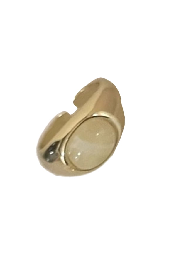 Adjustable Amber Stone Ring Natural Gemstones Finger Ring Elegant Accessories