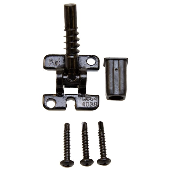 Adjustable Angle Connectors for Easy Installation of 1/2" Hollow Metal Balusters with Screws (30 Pack) Base 1" x 1". 1 1/2" Height Black