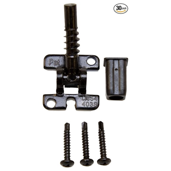 Adjustable Angle Connectors for Easy Installation of 1/2" Hollow Metal Balusters with Screws (30 Pack)