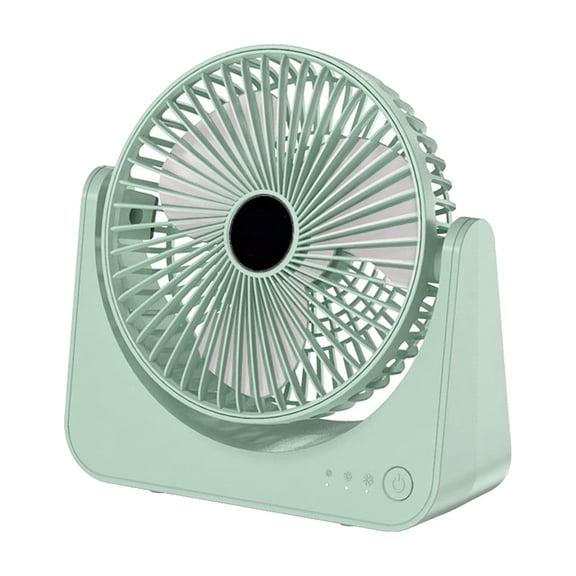 Adjustable Angle Desk Fan, 3 Speed Adjustable Powerful Airflow Lasting Battery Fan, for Outdoor Office Home Student Dormitories (Mint Green)