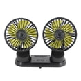 thumbnail image 1 of ✪ Adjustable Angle Dual Head USB Powered 3-Speed Adjustable Car Dashboard Cooling Air USB Fan for SUV Vehicles Home Office, 1 of 17