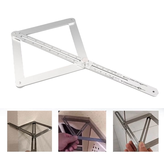 Adjustable Angle Finder For Ceilings  Walls, Durable Aluminum Alloy, Precise 1mm Accuracy