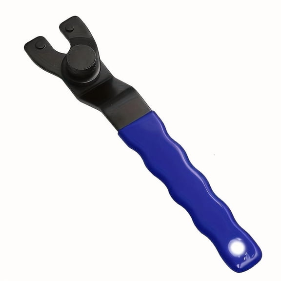 Adjustable Angle Grinder Wrench Key with Plastic Handle, Suitable for Maintenance Tools with an Opening Range of 10-30Mm