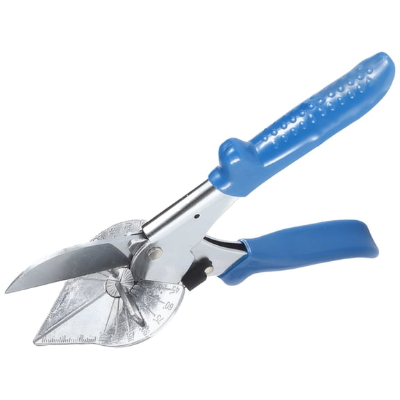 Adjustable Angle Miter Shear with SK5 Cutting Head, Multi Angle Wire Duct Cutter, 45-135 Degree Hand Tool, 1.97 in / 50 mm Opening, Ideal for Electrician, Woodworking, Blue