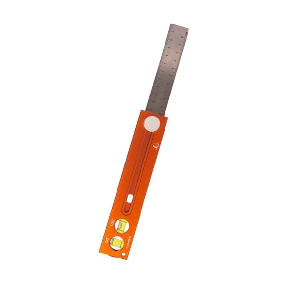 Adjustable Angle Scribing Tool, Aluminum Alloy Marking Gauge for Woodworking, Construction & Crafting - Precision Depth Measuring Ruler with Dual Level Bubbles