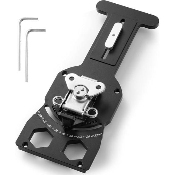 Adjustable Angle Track Saw Square, Guide Rail Square Compatible with Festool and Makita, -45to 45 Upgrade Guide Rail Ruler with More Angle Selections