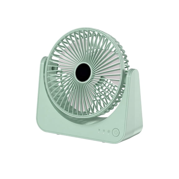 Adjustable Angle USB Desk Fan - 3 Speed Powerful Airflow, Energy-Saving & Low Noise, Ideal for Home, Office, Outdoor Use, Portable Design for Travel and Dorms,Mint Green