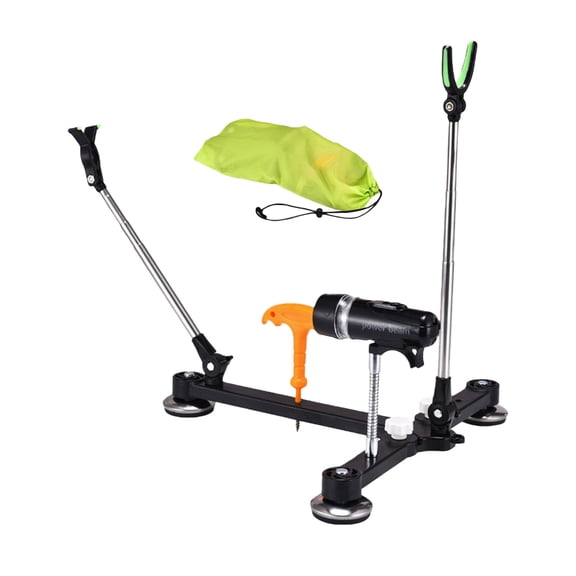 Adjustable Angles Fishing Rod Holder Floor Standing Stand Foldable Rafts Ice Fishing Stand for Convenient Use