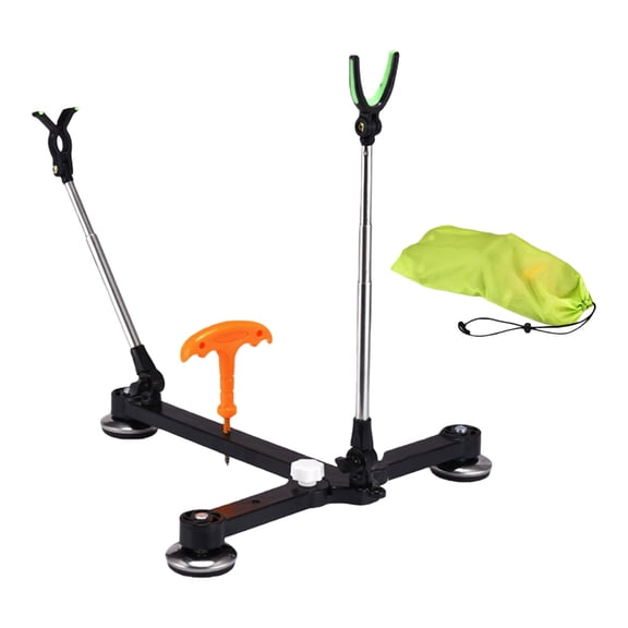 Adjustable Angles Fishing Rod Holder Floor Standing Stand Foldable Rafts Ice Fishing Stand for Convenient Use