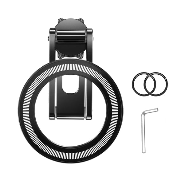 Adjustable Angles Magnetic Car Phone Mount 17mm Ball Head Suitable for Air Vent Dashboard Desktop Stand