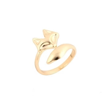 Adjustable Animal Ring Open Copper Fox Ring for Women Individually ...