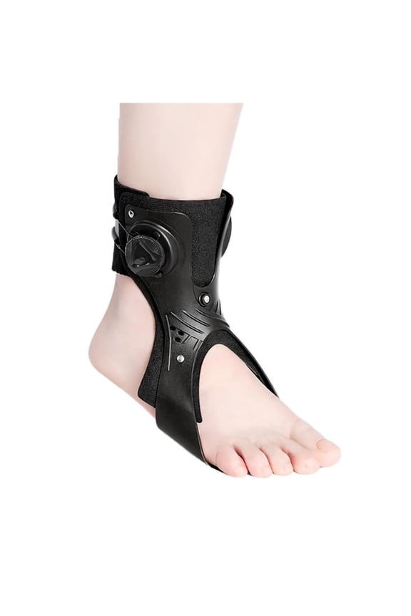 Adjustable Ankle Brace with Air Cushion Right Foot Rotating Dial Compression Support Lightweight Breathable Ankle Stabilizer for Sprains, Sports & Daily Activities Fits Right Ankle