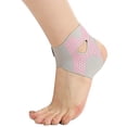 thumbnail image 1 of Adjustable Ankle Brace for Sprain Protection, Elastic Compression Ankle Support with Straps and Heel Cutout, Professional Ligament Support for Women and Men, Black & Pink, M/L, 1 of 3