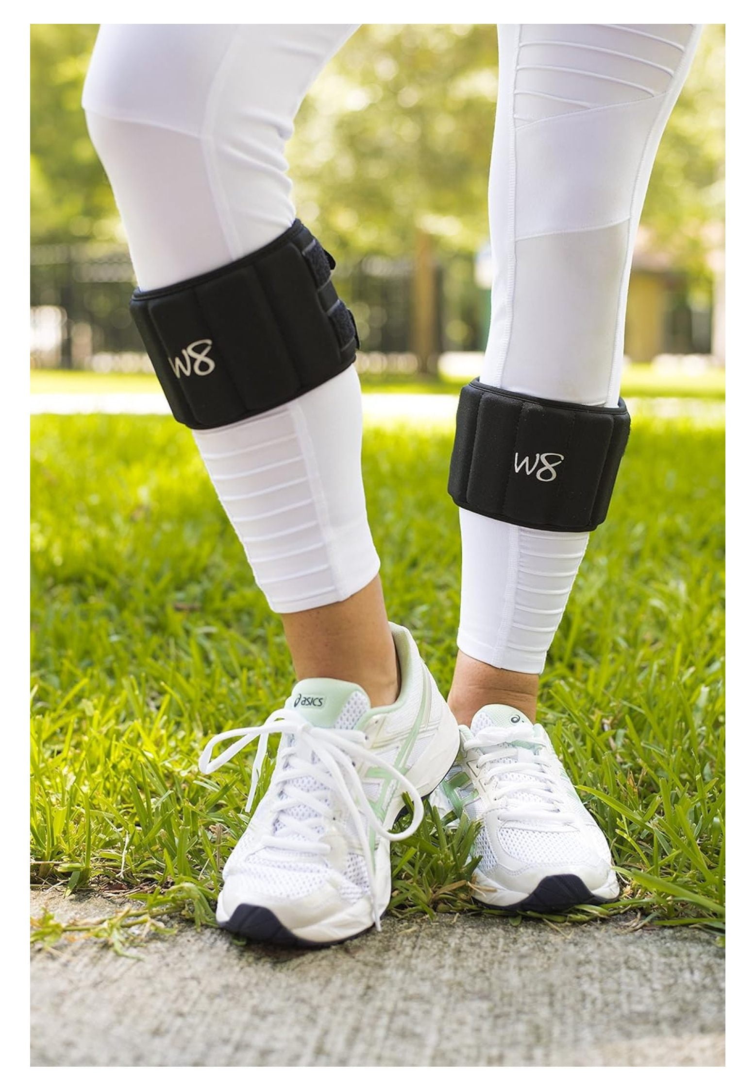 Adjustable Ankle Leg Weights 4 LBS PAIR Small/Medium and 5 LBS PAIR Large/X-Large Small/Medium 9″ – 12″
