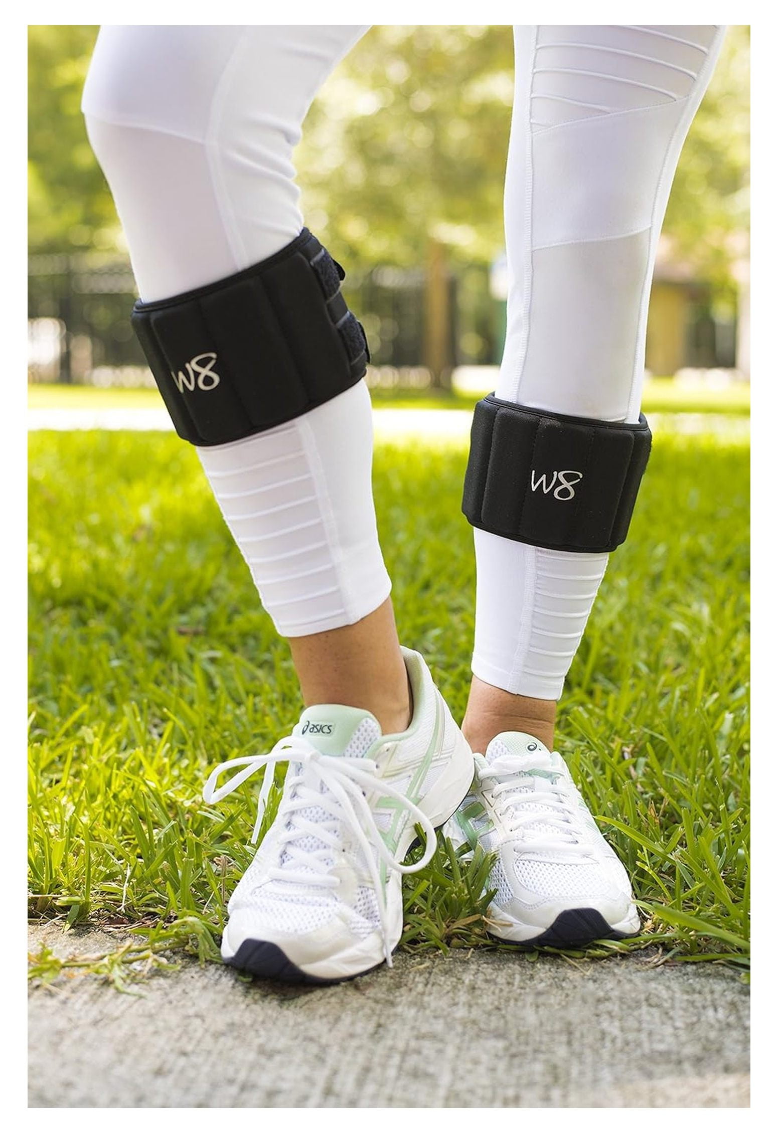 Adjustable Ankle Leg Weights 4 LBS PAIR Small/Medium and 5 LBS PAIR Large/X-Large