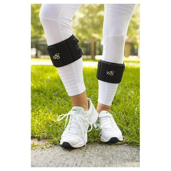 Adjustable Ankle Leg Weights 4 LBS PAIR Small/Medium and 5 LBS PAIR Large/X-Large
