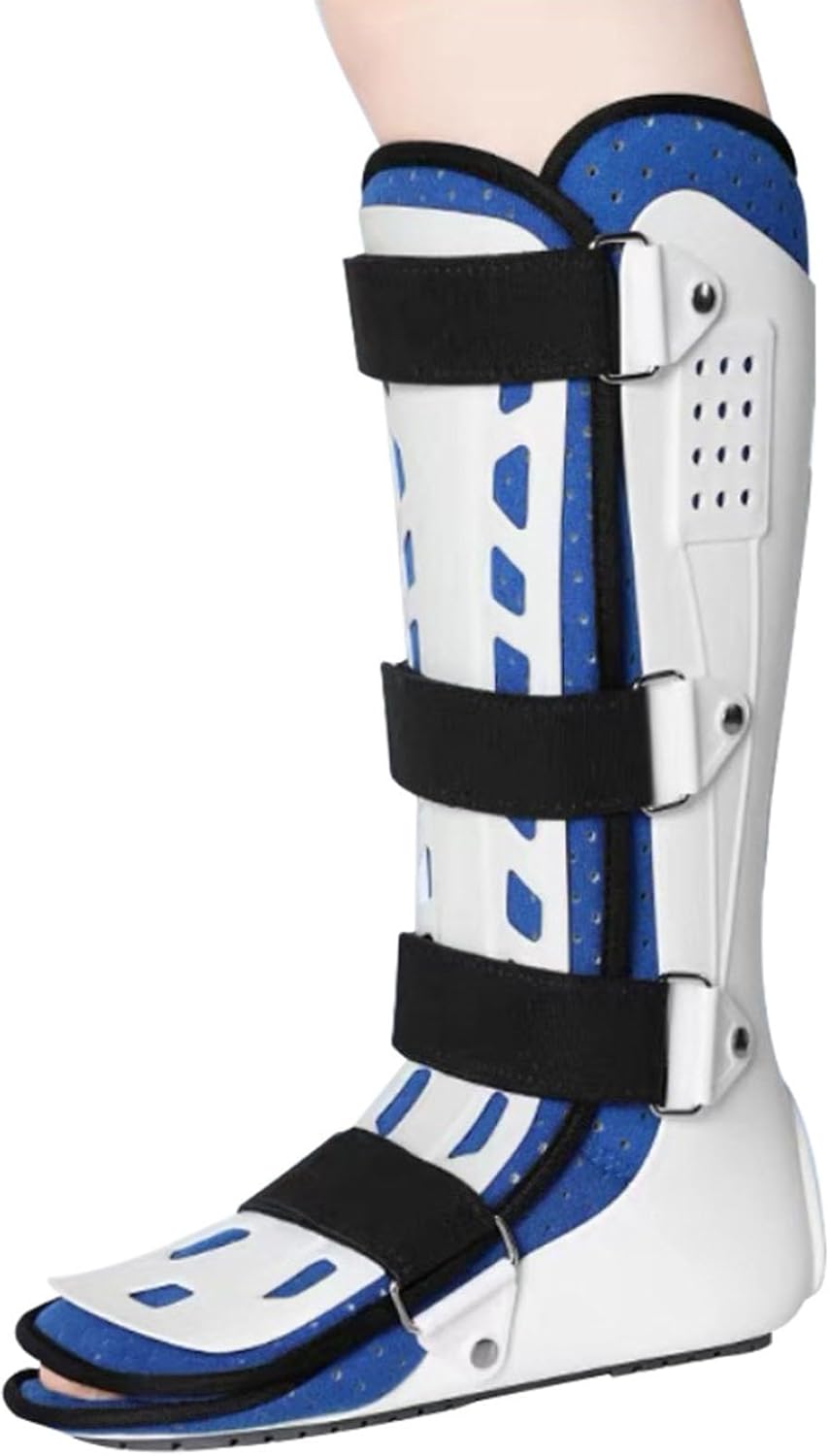 Adjustable Ankle Stabilizer Brace for Sleeping, Breathable Foot Drop Support Splint with Padded Liner & Secure Straps for Men and Women