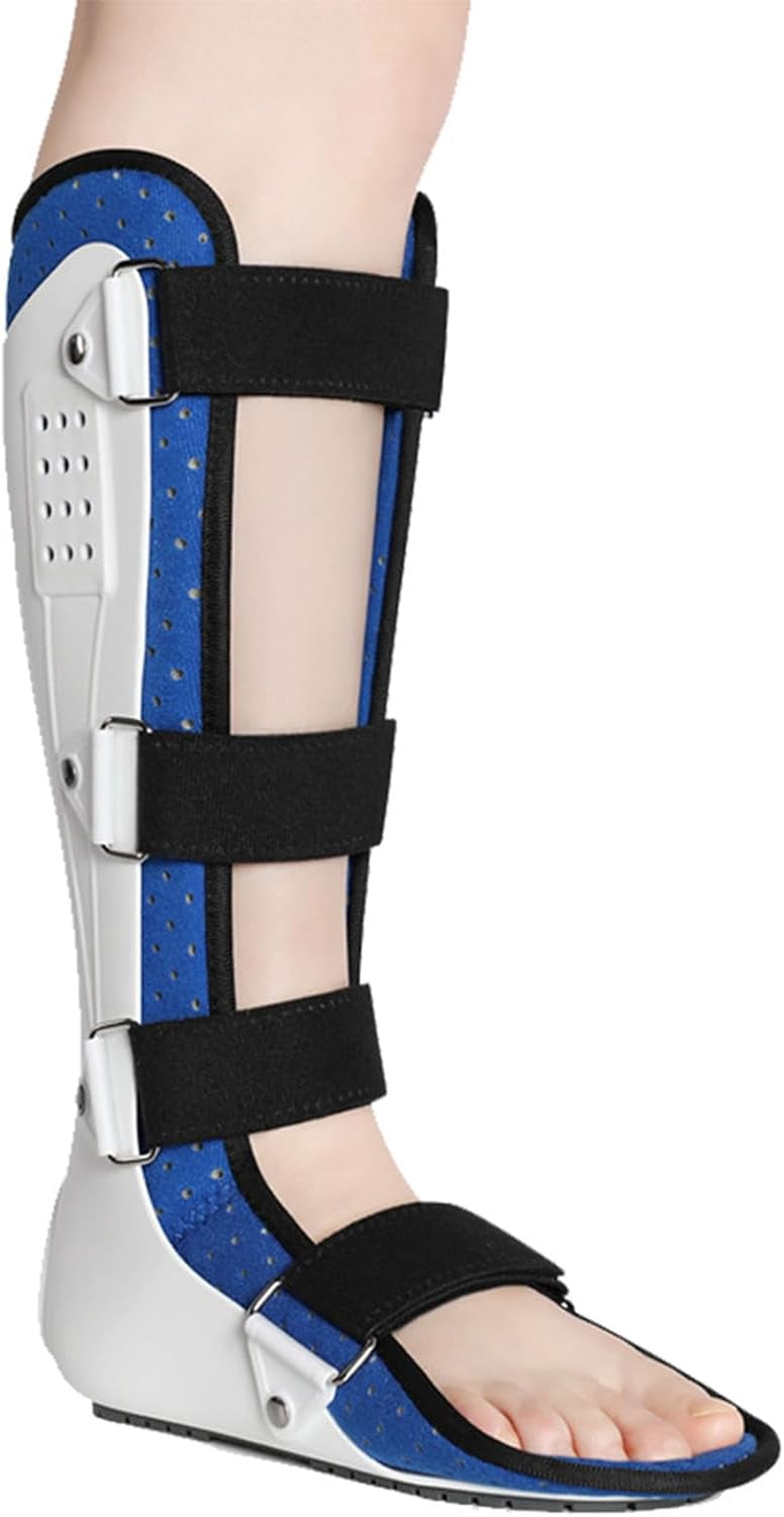 Adjustable Ankle Stabilizer Brace for Sleeping, Breathable Foot Drop Support Splint with Padded Liner & Secure Straps for Men and Women