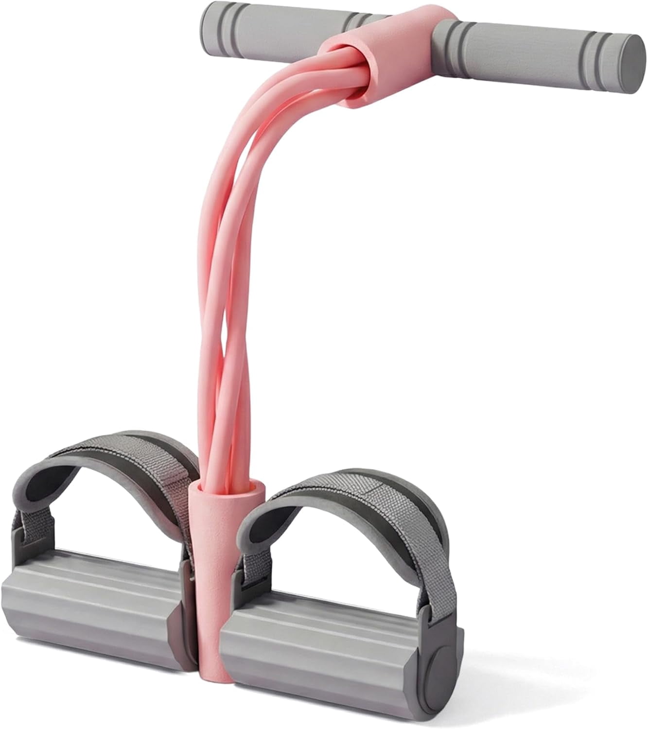 Adjustable Ankle Strap Resistance Band with Handle,0.4-inch Diameter Thick TPE Resistance Band 40-45lbs,Suitable for All Weights & Foot Sizes, Full-Body Workout