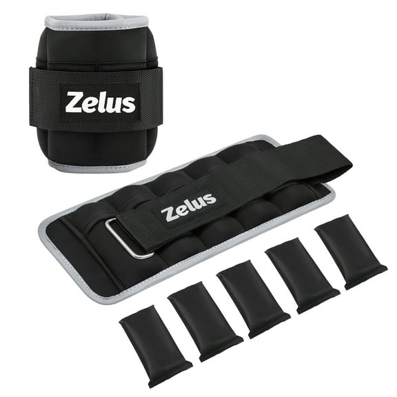 Adjustable Ankle Weights, 0.8-4 lb Modularized Leg Weight Straps for Women Men, Weighted Ankle Weight Set with Reflective Strip