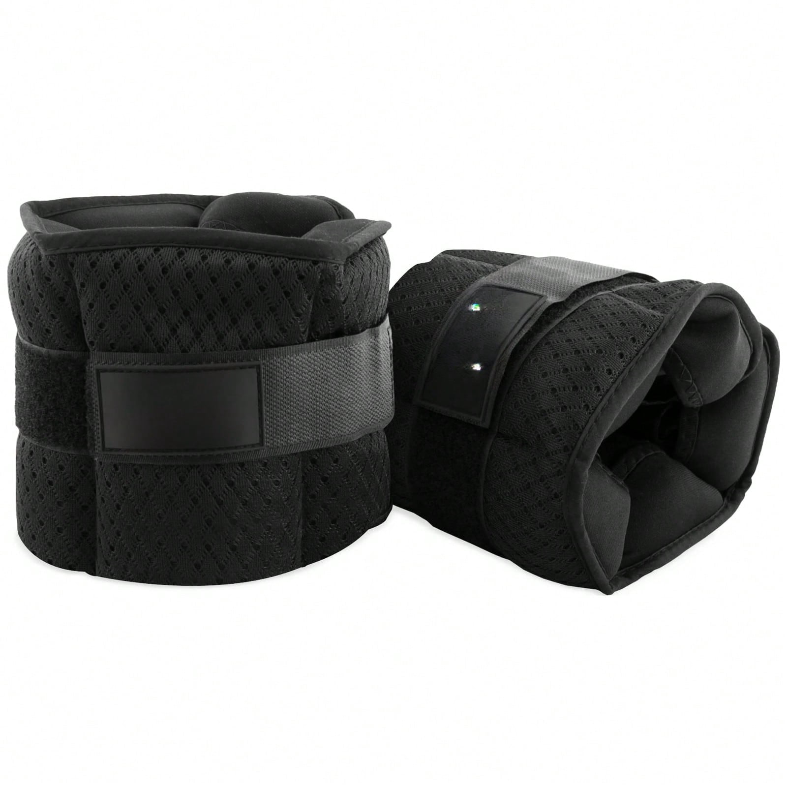 Adjustable Ankle Weights (2.5 & 5 lbs), Black, 1 Pair