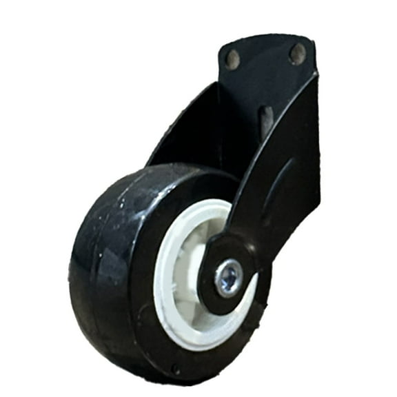 Adjustable Anti Droop Door Support Wheel With Rubber Wheels And Steel Frame Black