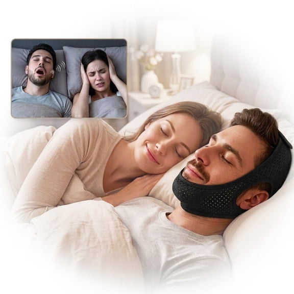 Adjustable Anti Snoring Chin Strap,High Elasticity Chin Strap for Sleeping,Effective Anti Snoring Device,Breathable Snore Stopper