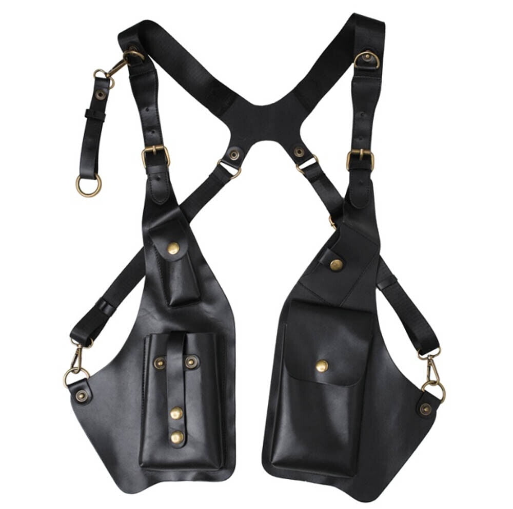 Adjustable Anti Theft Underarm Shoulder Bag PU Leather Wallet Holster Bag Black Walmart