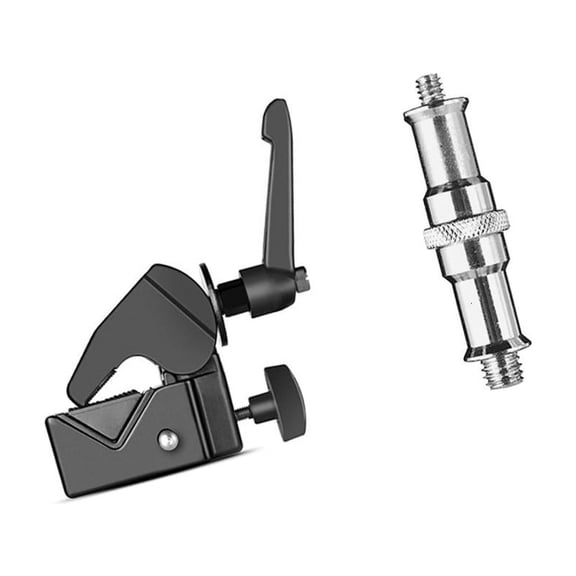 Adjustable AntiSlip Photography Clamp 5/8" Studs Mount 33lb Load Aluminum Alloy