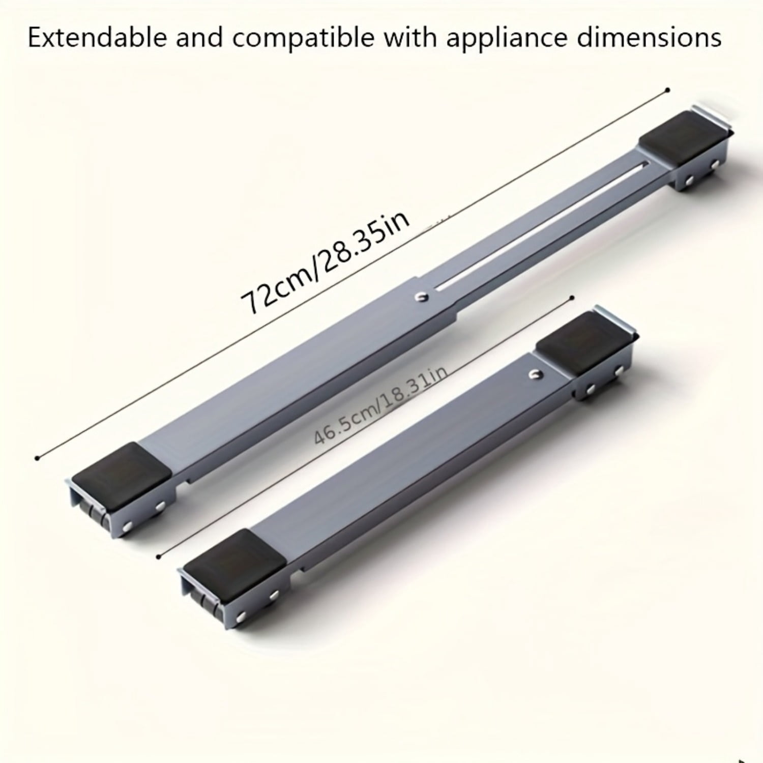 Adjustable Appliance Dolly with Wheels, Washing Machine & Refrigerator ...