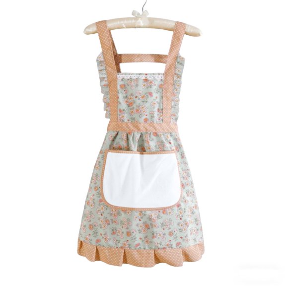 Adjustable Apron Detachable Sleeve Garment Cooking Protective Wear Baking Kitchen Outfit Grilling Daily Accessory Multi Scene Cleaning Apparel ,A - Green