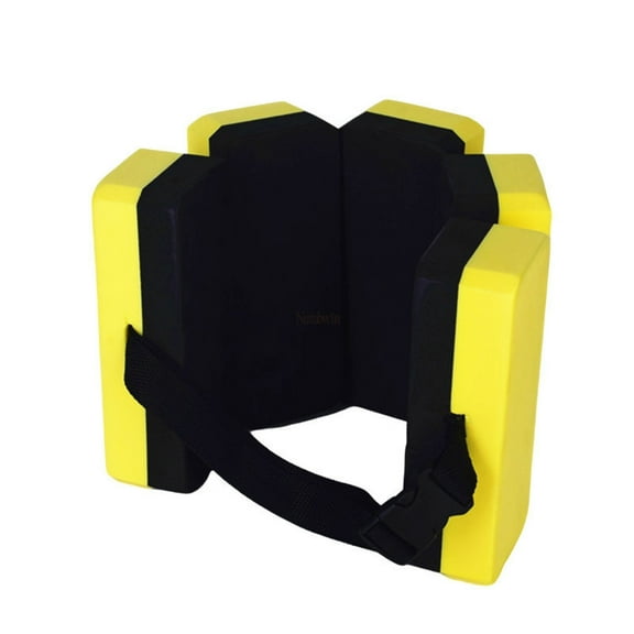 Adjustable Aqua Fitness Swim Belt for Water Aerobics and Pool Exercises, Lightweight Foam, Unisex, Yellow/Black