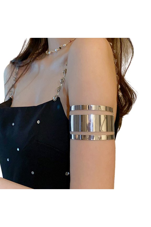 Adjustable Arm Bracelet Electroplated Arm Cuff Armlet Upper Arm Bangle Bracelet