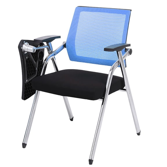 Adjustable Arm Chair Office Chair Training Chair Folding Conference Chair,Thickened Chair with Writing Board,Conference Room Backrest Chair Foldable with Cup Holder