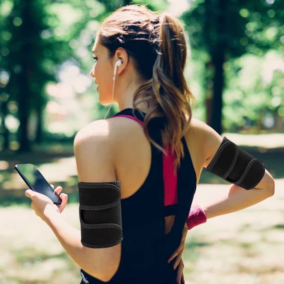 Adjustable Arm Toning Sleeves, Compression Arm Bands for Workouts, Breathable Neoprene Trimmers for Fitness and Daily Use