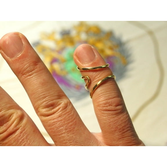 Adjustable Arthritis Finger Splint Ring – Mallet Finger, Boutonniere Deformity, Lateral Deviation & EDS Support | Trigger Finger Brace Ring Size- 11.5