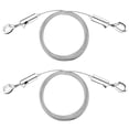 thumbnail image 1 of Adjustable Artwork Hanging Wire, Upgrade Mirror Frame Hanging Kit, GIXUSIL 6.6ft Heavy Duty Stainless Steel Wire Rope for Hanging LED Screen Paintings, Supports Up to 100lbs - 2Pcs, 1 of 7
